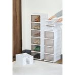 Missclean ( 6 Katlı ) Katlanabilir Ayakkabılık,taşınabilir Çok Amaçlı, Geniş, Katlanabilir Raf Beyaz Renk
