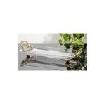 misscocohome Metal Kulplu Kristal Servis Tabağı Meze Tabağı DRMCSRV02