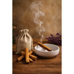 Misse Palo Santo Tütsü Seti – 4 Adet Palo Santo (30-35 gr) ve Palo Santo Tütsülük (Beyaz) - Peru