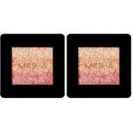 MISSHA Yumuşak Dokulu, Dökülme Yapmayan 3 Renkli Göz Farı Triple Shadow No.19 (Love Charm) (2 paketi)