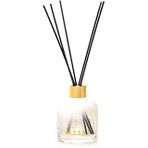 MİSSİ 130 ml Degrade Beyaz Cam Şişe Bambu Çubuklu Black Orchid Oda Kokusu