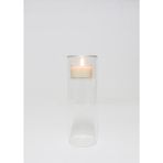 MİSSİ 20 CM CLEAR CAM MUMLUK VE TEALIGHT SETİ