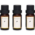 Missi 3 Adet Yün Çamaşır Kurutma Topu Için Esans Seti (Beyaz Sabun-Hanımeli-Soft Linen) - Kahverengi