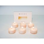 MİSSİ 6LI BLACK VANİLYA KOKULU BİTKİSEL TEALIGHT MUM SETİ