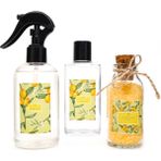 Missi Botanical Lemon Kokulu Banyo Hediye Seti (Oda Spreyi,kolonya,banyo Tuzu) - 1 - Sarı