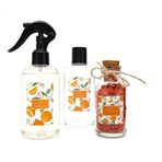 MİSSİ Botanical Orange Kokulu Banyo Hediye Seti (Oda Spreyi,Kolonya,Banyo Tuzu)