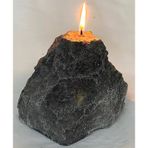 MİSSİ BÜYÜK GRİ DOĞAL KAYA TAŞI MUM(11 CM)