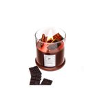 MİSSİ BÜYÜK ÜFLEME CAM AHŞAP FİTİLLİ HOT CHOCOLATE VEGAN MUM (380 GR)