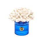 MİSSİ Marin 500 ml Mavi Cam Şişe Mercan Seramik Taşlı Ocean Breeze Oda Kokusu