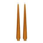 MİSSİ Yılbaşı 2 Li Gold Piramit Şamdan Mum Seti-33 Cm