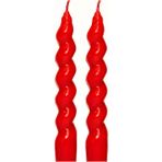 Missi Yılbaşı 2li Twirl Glow Kırmızı Şamdan Mum Seti (18 Cm) - 1 Adet