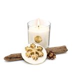 MİSSİ Yılbaşı Gold Kar Tanesi Seramik Taş Kapaklı Apple&Cinnamon Vegan Mum
