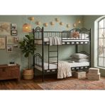 Missidea Belinay Ayrılabilir Estetik Metal Ranza Siyah 90X190 cm - 90 x 190 cm