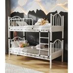 Missidea Bella Vintage Esintili Lüks Metal Ranza Beyaz 90X200 Cm. - 90 x 200 cm