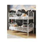 Missidea Bella Vintage Esintili Lüks Metal Ranza Beyaz 90x200 cm.