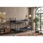 Missidea Linda Yurt Apart Otel Tipi Metal Siyah Ranza 90X190 cm - 90 x 190 cm