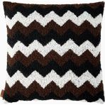 Missoni Riccio Zigzag Buklet Yastık, Italyan Tasarımı - 40 x 40 cm - Kahverengi
