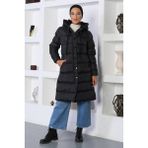 Missvalle Kapşonlu Şişme Mont Siyah 10361 - 48