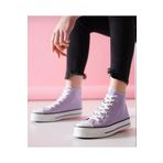 MİSSWEMODASHOES Cnv Kalın Taban Uzun Lila Spor Ayakkabı