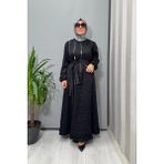 Misswhence Tafta Crush Elbise 38804 Siyah