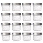 Mistaha 100 ml şeffaf cam kavanozlar mutfak DIY küçük gıda saklama şişesi reçel/bal/yoğurt/meyve suyu/şeker korumak için hava geçirmez kapaklı
