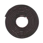 Mistaha 16ft L Şekli Kauçuk Conta Şerit Otomobil Sızdırmazlık Şeridi Araba Kapı Hood Trunk Trim Kenar Kalıp Ses Yalıtım Weatherstrip 5-Meter Kalınlaşmak Ses Yalıtım Kapı Şerit L-tipi Evrensel Araç Mühür Hava