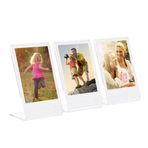 Mistaha 3 Paket 3 inç L şeklinde Akrilik Fotoğraf Çerçevesi Şeffaf Mini Stand Fujifilm Instax Mini ile Uyumlu 8 8 70 7s 90 25 26 50s 9 SP-1 SP-2 Film