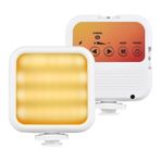Mistaha 5W Cep Led Işık Mini Video Lambası 3 Soğuk Ayakkabı Montajlı ve 1/4 inç Vida Delikli Çift Renkli Fotoğraf Işığı 62 adet Boncuk Canlı Yayın Ev Stüdyosu Ticari Fotoğrafçılık için Klip Adaptörlü