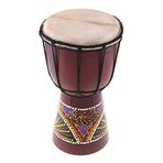 Mistaha 6in Afrika Djembe Davul El Oyması Katı-Ahşap -Cilt Geleneksel Afrika Enstrüman