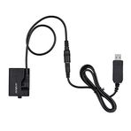 Mistaha ACK-E10 5V USB Kukla Pil DC Adaptörü (LP-E10 için Yedek) Canon EOS Rebel T3 / T5 / T6 / T7 / T100 / Kiss X50 / Kiss X70 / 1100D / 1200D / 1300D / 2000D / 4000D ile uyumlu