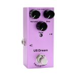 Mistaha EF-04 Elektro Gitar Efekt Pedalı Portatif Gitar Efektör Mini Tekli Elektro Gitar Efekt Pedalı True Bypass - US Dream (Mor)