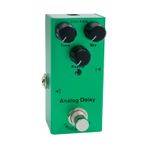 Mistaha EF-10 Elektro Gitar Efekt Pedalı Portable Gitar Efektör Mini Tekli Gerçek Bypass'lı Elektro Gitar Efekt Pedalı - Analog Gecikme (Koyu Yeşil)