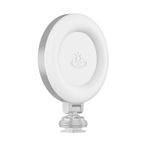 Mistaha Mini Fotoğraf Lambası Taşınabilir LED Işık Üç Renkli Video Işığı 360° Döndürülebilir Tip-C Güç 48 LED Boncuk, Soğuk Ayakkabı Montajı ve 4/1 inç Vida Selfie Çubuğu Kamera Sihirli Kol ile uyumlu