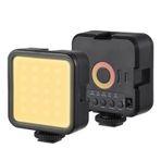 Mistaha Mini Fotoğrafçılık Lambası Kısılabil LED Işık İki Renkli Işık Modlu Taşınabil Vlog Işığı 1200mAh Pil USB Şarj Bağlantı Noktası 3 Soğuk Ayakkabı 70 LED Boncuk 3000K-9000K Renk Sıcaklığı