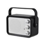 Mistaha Mini Gitar Amfisi 3W Taşınabil Gitar Hoparlörü DC 9V MP3 Çalma Stereo Kulaklık Çıkışı Ahşap Gitar Ukulele Erhu Keman için Hf Ses ve Ton Bozulması Kazanç Ayarı