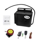 Mistaha Motosiklet Hırsızlık Önleme Alarm temi 2 Yönlü Kablosuz Uzaktan Motor Çalıştırma Durdurma Kilitleme/Kilit Açma Kontrol Cihazı 12V Ayarlanabilir Hassasiyet 125dB Korna 2 Uzaktan Kumanda