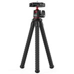 Mistaha MT-11 Esnek Ahtapot Tripod Standı 1/4 İnç Vidalı 2'si 1 arada Platform Tasarımı 360 ° Ayarlı Bilye 2kg / 4.4 Canlı Akış Çevrimiçi Video Kaydı için Akıllı Telefon DSLR SLR Kamera için Yük
