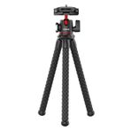 Mistaha MT-33 Soğuk Ayakkabı Montajlı Çok Fonksiyonlu Esnek Mini Ahtapot Tripod 360 ° Dönebilen Panoramik Top Başlı Hızlı Çıkarma Plakası Maks. Akıllı Telefon Kamera Canlı Akış Vlog Video i için