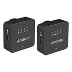 Mistaha One-Trigger-One 2.4G Kablosuz Mikrofon Sistemi (1 Verici 1 Alıcı) Klipsli Mikrofon Max.30M Akıllı Telefon için 3.5mm TRS & TRRS Ses Kablosu ile Etkili Menzil Kamera Kamera Video Kamera