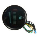 Mistaha Otomobil Motosiklet Modifiye Yakıt Ölçer LED Ekran Yakıt Seviye Göstergesi Otomobil Motosiklet Evrensel 52 MM 12 V DC Tekne Kamyon RV