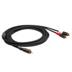 Mistaha RCA Y Kablosu 1 RCA Erkek - 2 RCA Erkek Stereo Kablosu Çift Korumalı Altın Kaplama 16.4Ft Amplifikatör TV Mikser CD DVD Oynatıcılar Y Adaptörü Kabloları