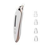 Mistaha Siyah Nokta Temizleyici Gözenek Vakum Sivilce Çıkarıcı Akne Tem Kiti 3 Güçlü Emme Probu Kadınlar ve Erkekler için 4 Nozul Comedone Whitehead Tüm Ciltler 500mAh Pil