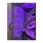 MisterionStudio Gamer Setup Dekor Aksesuarı –3 ADET -Estetik Dalga Fan Önü Kapak (120mm)-RGB PC Kasa Dekoru