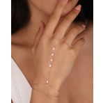 Mistik Silver Baget Beyaz Taşlı Gümüş Şahmeran Bileklik