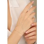 Mistik Silver Beyaz Taşlı Gümüş Şahmeran Bileklik