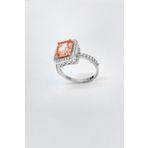 Mistik Silver Pembe Swarovski Taşlı Gümüş Yüzük