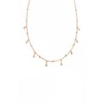 Mistik Silver Sarkık Tifani Taşlı Gümüş Choker Kolye