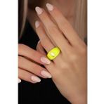 Mistik Silver Taşsız Mineli Oval Gümüş Yüzük