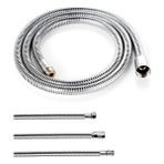 Mistillo MİX EVYE SPİRAL HORTUMU + PASLANMAZ KROM + ÇİFT KENETLİ - 3/8 M15- 150 cm