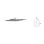 Mistillo MTD03 Slim 304 Paslanmaz Metal Tepe Duş Başlığı